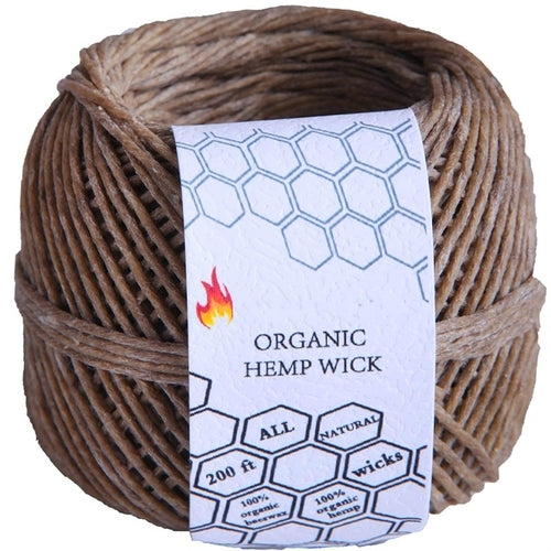 100% Organic (1.0mm) Hemp Wick Coated with Natural Honey