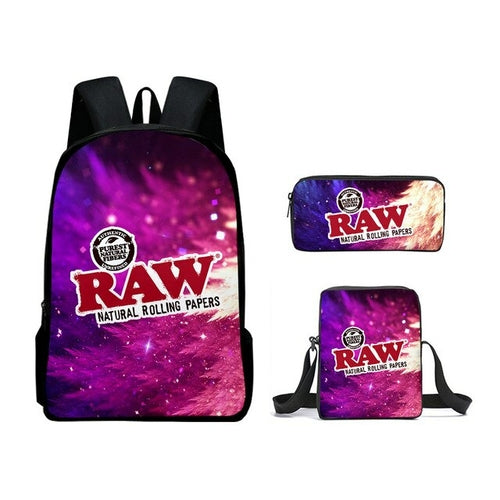 3 PCS Raw Backpack