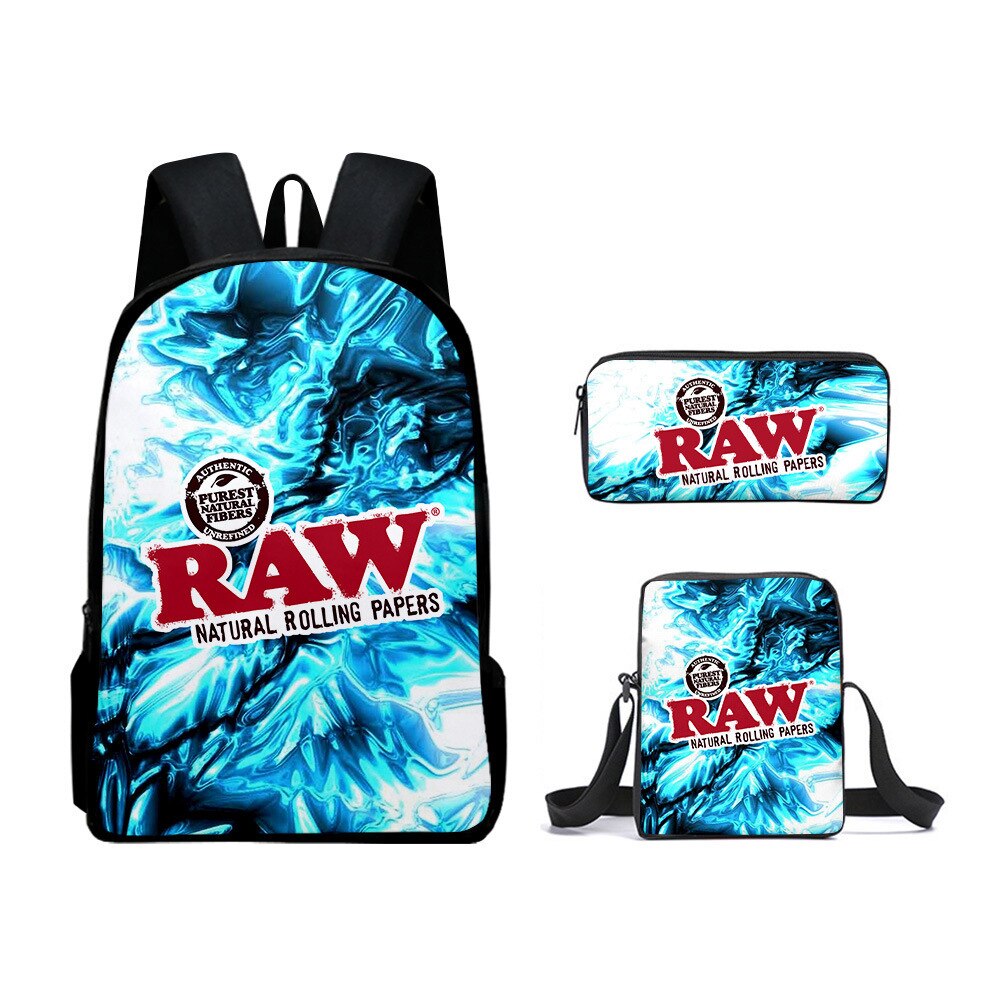 3 PCS Raw Backpack