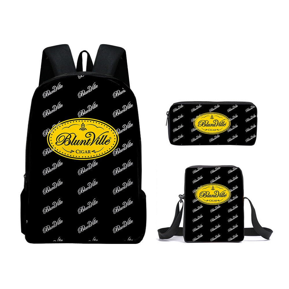 3 PCS Raw Natural Rolling Paper Backpack