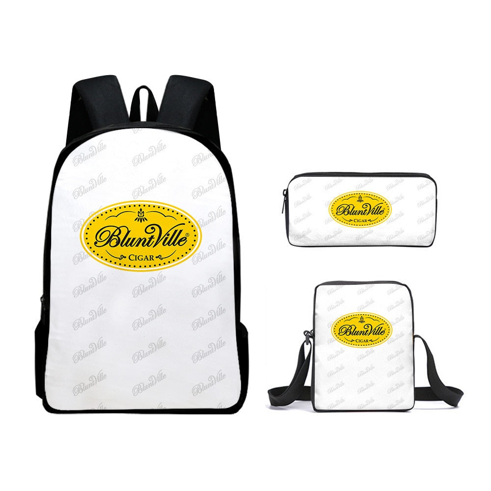 3 PCS Raw Natural Rolling Paper Backpack
