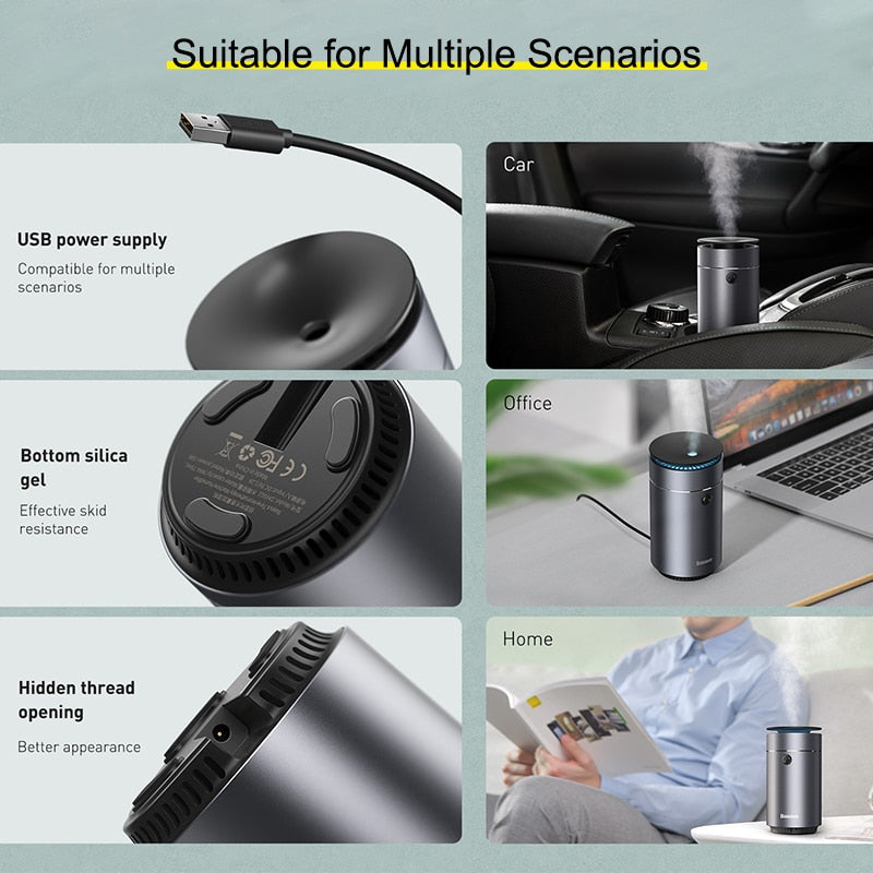 Car Air Humidifier Aroma Diffuser