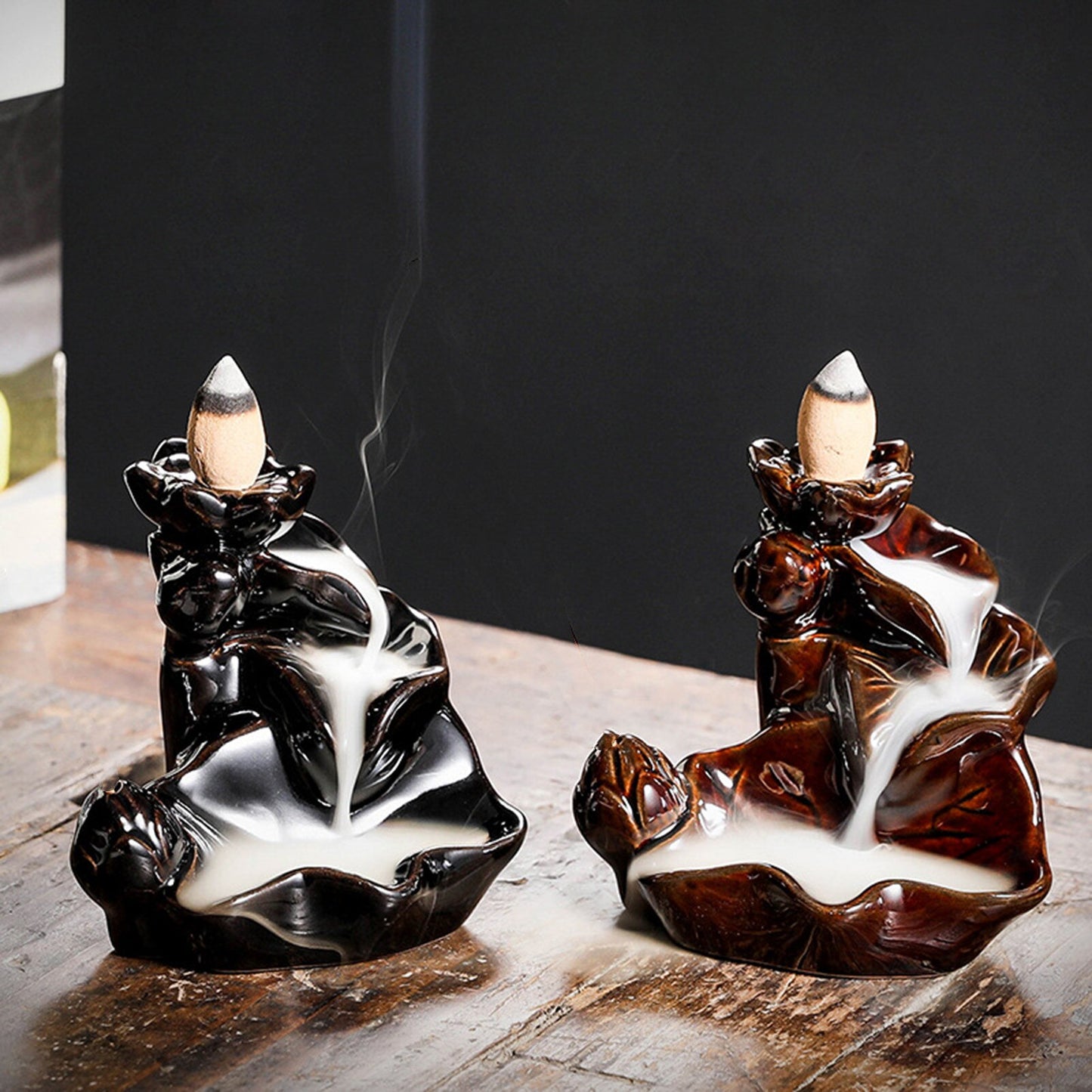 Ceramic Flow Incense Burner Mini Waterfall Incense Holder