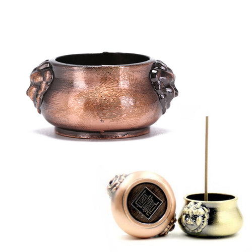 Alloy Incense Burner Stick Holder Plate Buddhism Lotus