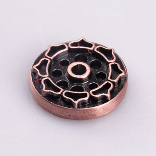 Alloy Incense Burner Stick Holder Plate Buddhism Lotus
