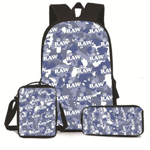 3 PCS Raw Backpack
