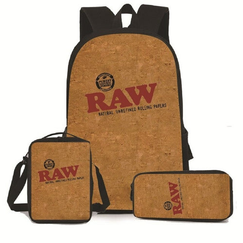 3 PCS Raw Backpack