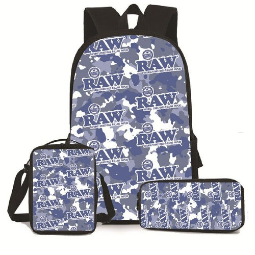 3 PCS Raw Backpack