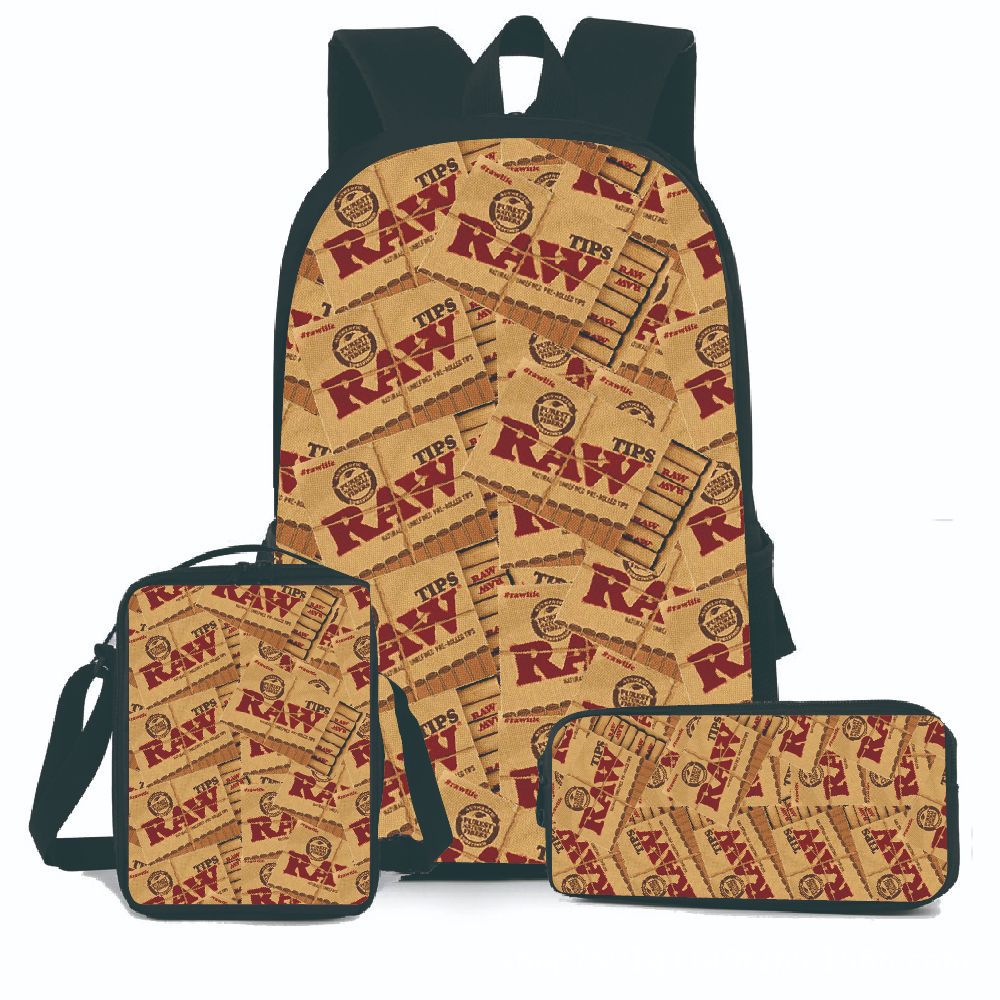 3 PCS Raw Backpack