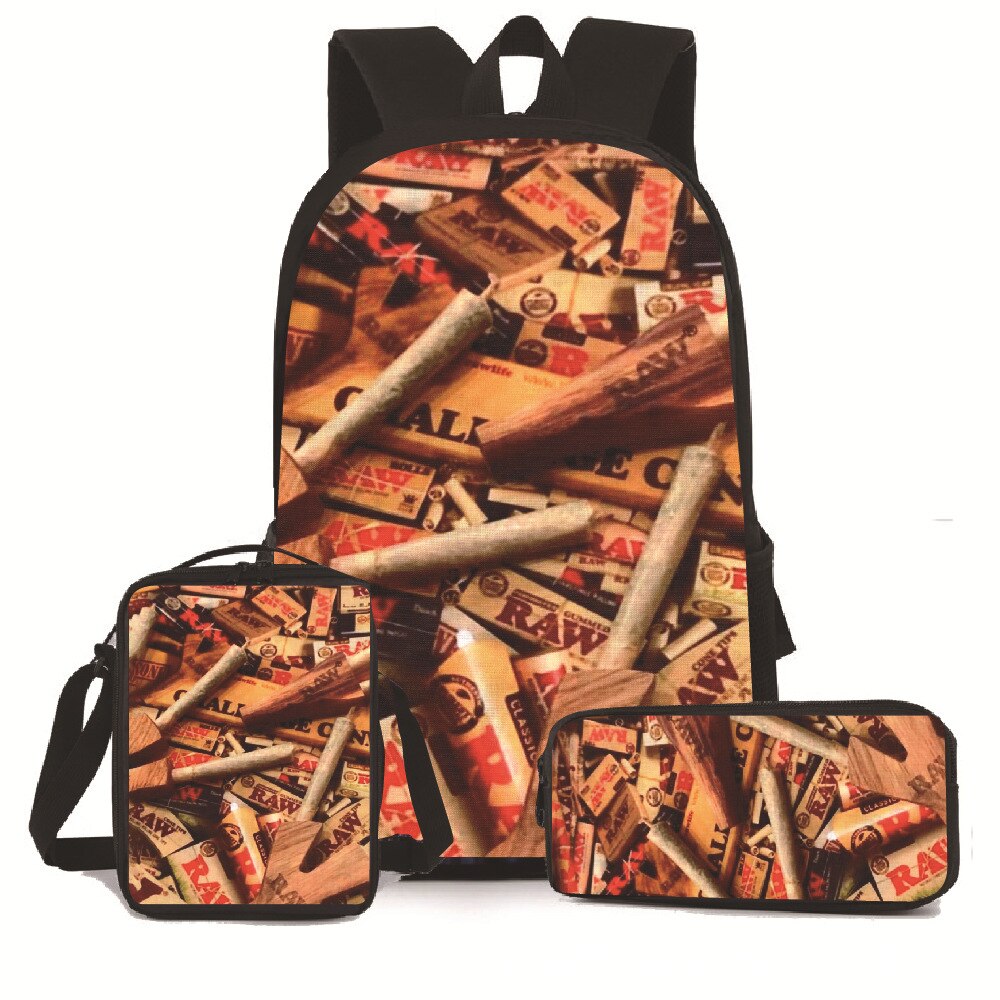 3 PCS Raw Backpack