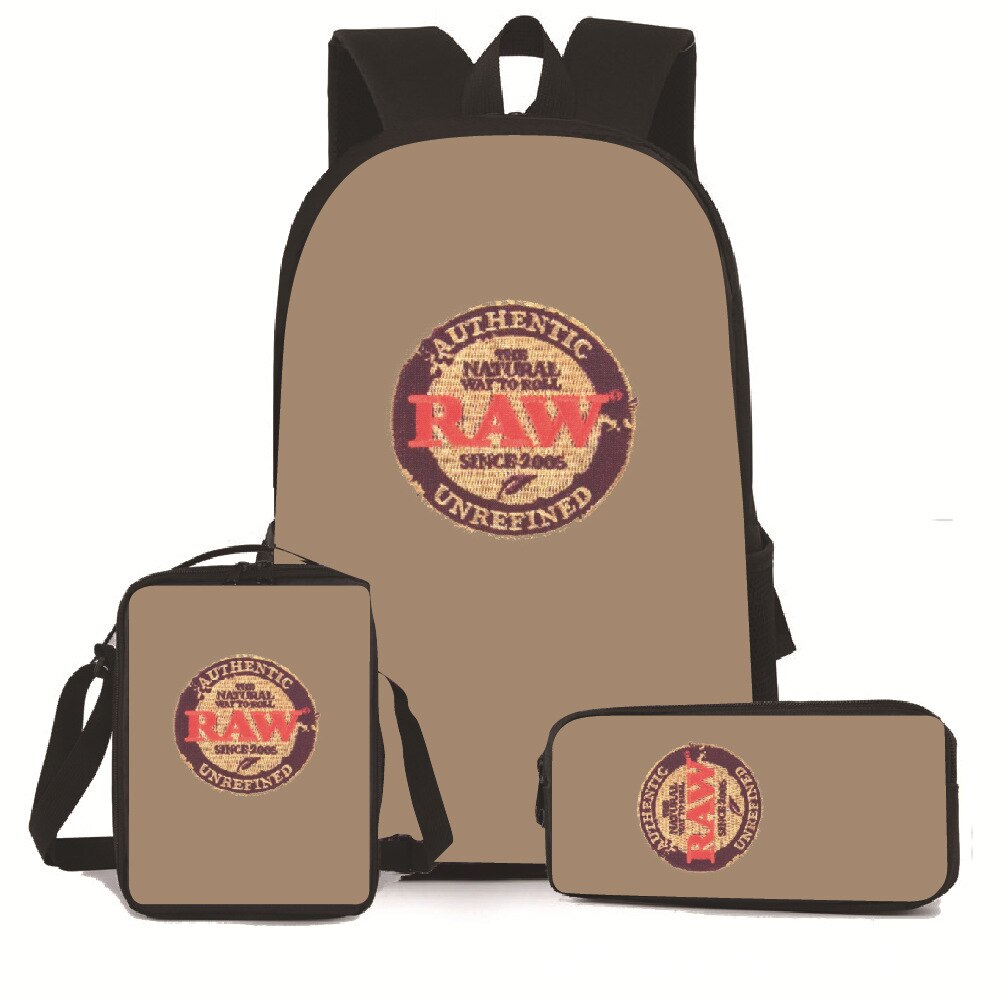 3 PCS Raw Backpack