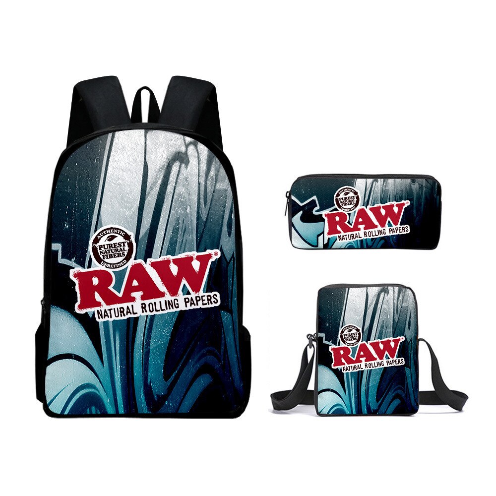 3 PCS Raw Backpack