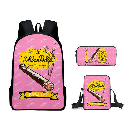 3 PCS Raw Natural Rolling Paper Backpack
