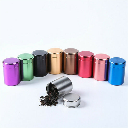 Colorful Aluminum Herb Stash Jar Smell Proof
