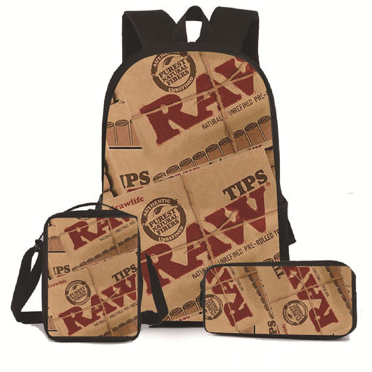 3 PCS Raw Backpack