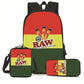 3 PCS Raw Backpack