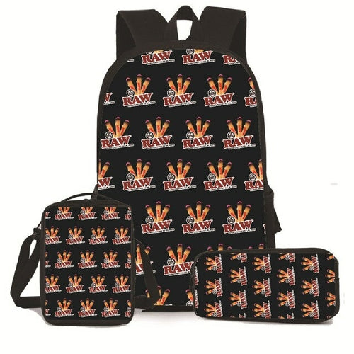 3 PCS Raw Backpack