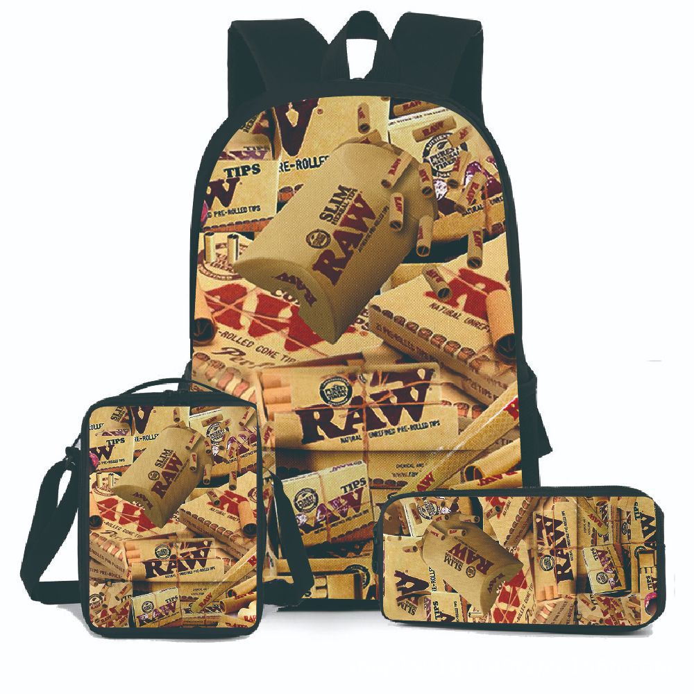 3 PCS Raw Backpack